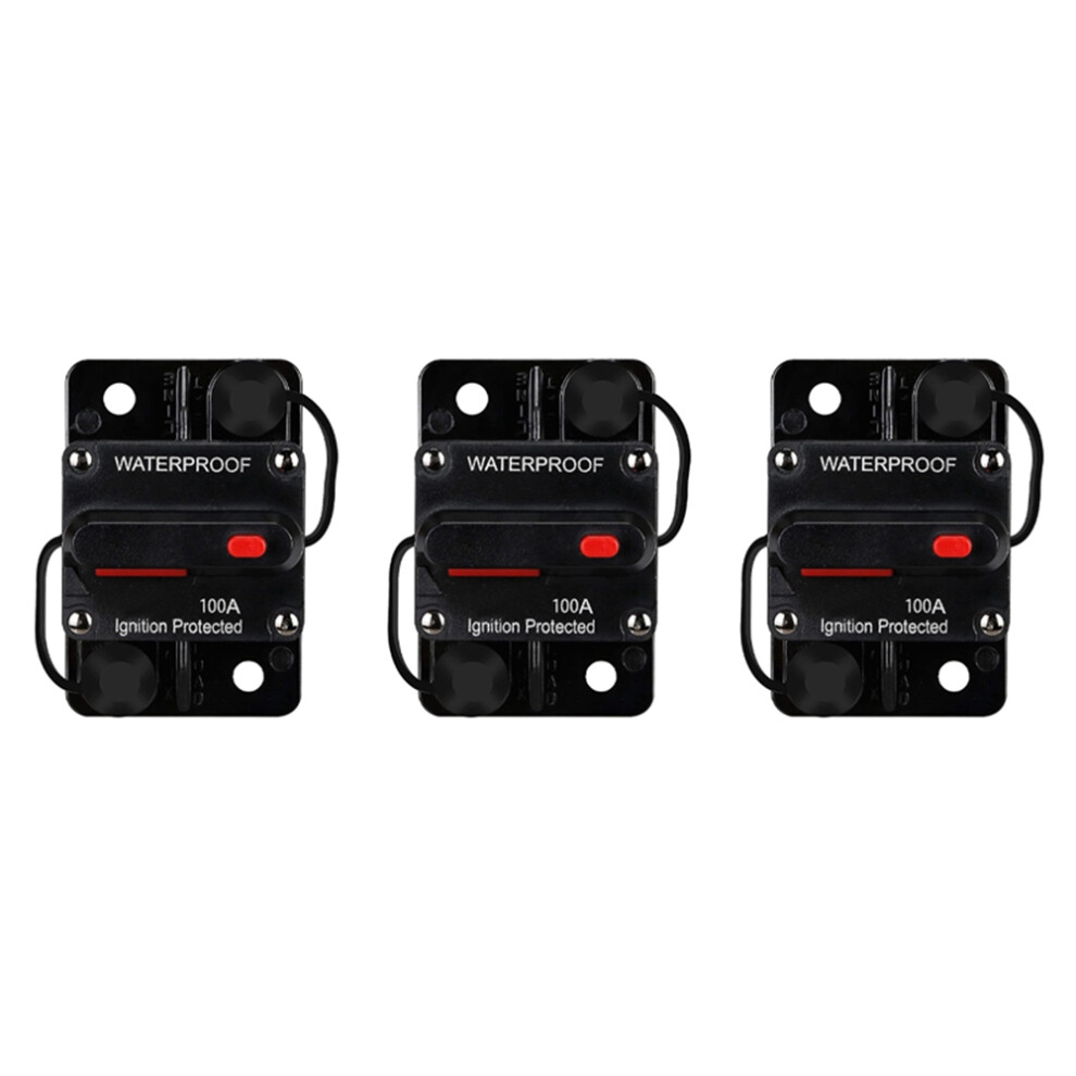 Interruttore Automatico Impermeabile 3X, Con Ripristino Manuale, 12 V-48 V Cc, 100 A, Per Ca