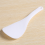 4X Kitchen Dotted White Plastic Flat Rice Scoop Paddle Meal Spoon 5