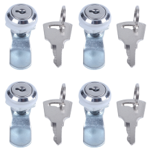 4X Useful Cam Locks for Lockers,Cabinet Mailbox,Drawers, Cupboards + K