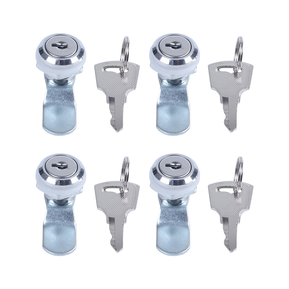 4X Useful Cam Locks For Lockers,Cabinet Mailbox,Drawers, Cupboards + K 4854049562823