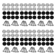 48 clavos de acero inoxidable de 14 mm de diámetro para tapas de rosca decorativas de espejo