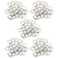 250 stuks nietjesboekbinders met een buitendiameter van 30 mm en een losse ringsleutelhanger