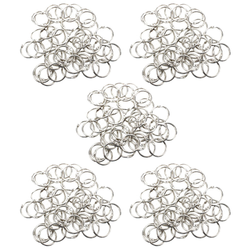 250 Pcs Staple Book Binder 30mm Outer Diameter Loose Leaf Ring Keychai