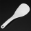 4X Kitchen Dotted White Plastic Flat Rice Scoop Paddle Meal Spoon 6