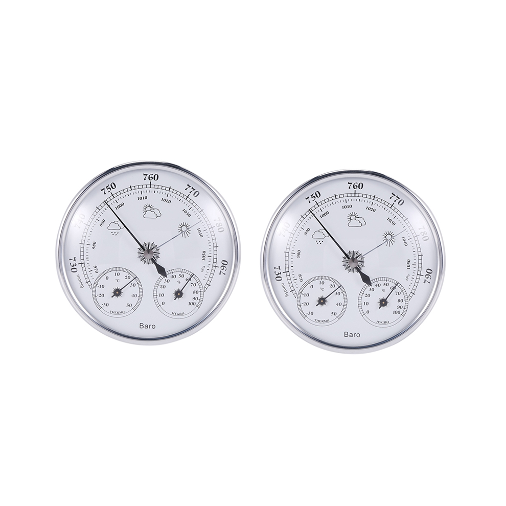 2X Wall Mounted Household Thermometer Hygrometer High Accuracy Pressur 4854049571139