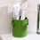 Porte-stylo en plastique vert 0,53 oz 9,5x8 cm 1
