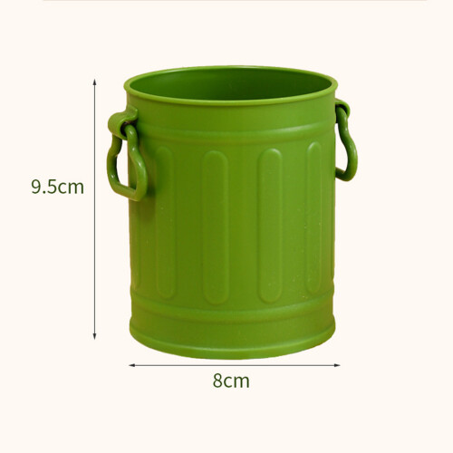 Porte-stylo en plastique vert 0,53 oz 9,5x8 cm 1