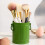 Porte-stylo en plastique vert 0,53 oz 9,5x8 cm 4