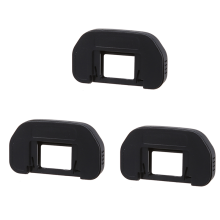 3X Schwarz Gummi Umwickelt Kunststoff Augenmuschel Okular für 60Da 6D 5DII