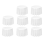 Lot de 16 nappes rondes jetables blanches de 84 pouces en PEVA 3