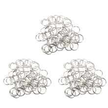 150 stuks nietjesboekbinders met een buitendiameter van 30 mm en een losse ringsleutelhanger