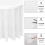 Lot de 16 nappes rondes jetables blanches de 84 pouces en PEVA 8