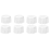 Lot de 16 nappes rondes jetables blanches de 84 pouces en PEVA 4