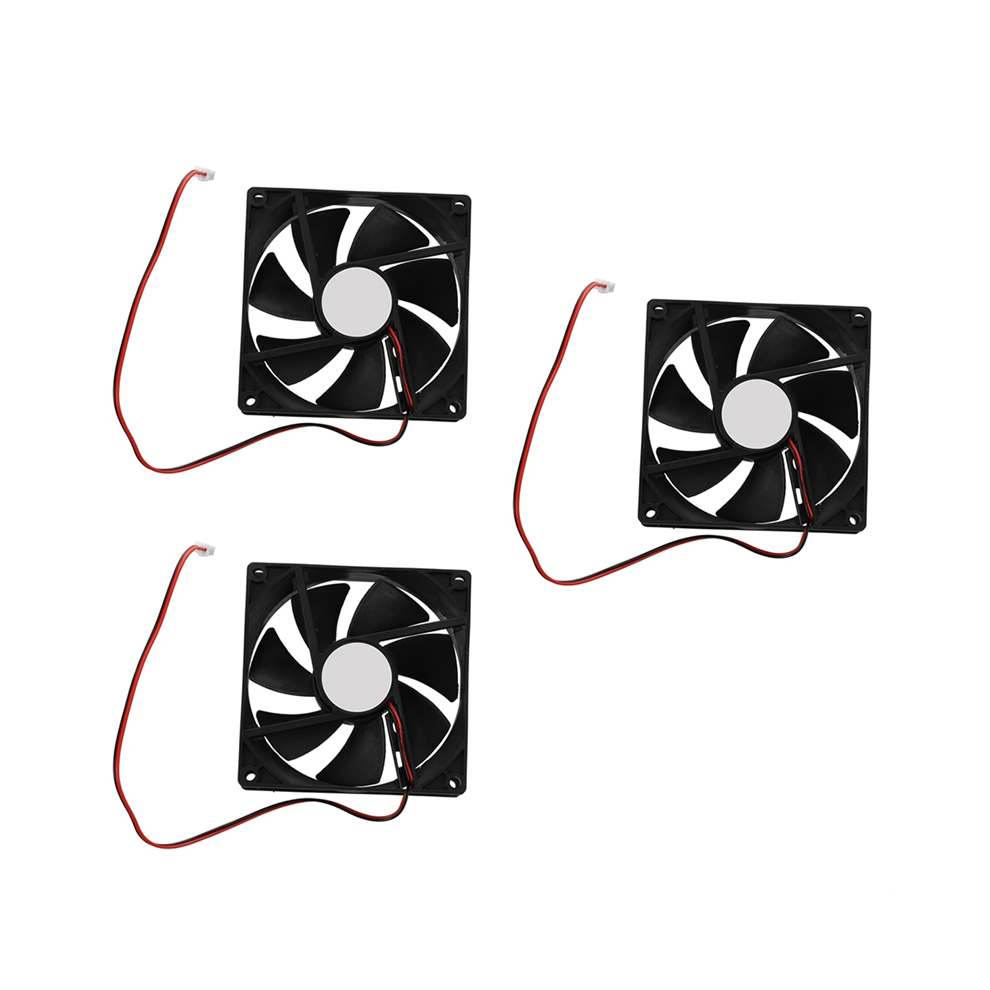 Photos - Computer Cooling 3Pcs 90mm x 25mm DC 12V 2Pin Cooling Fan for Computer Case CPU Cooler
