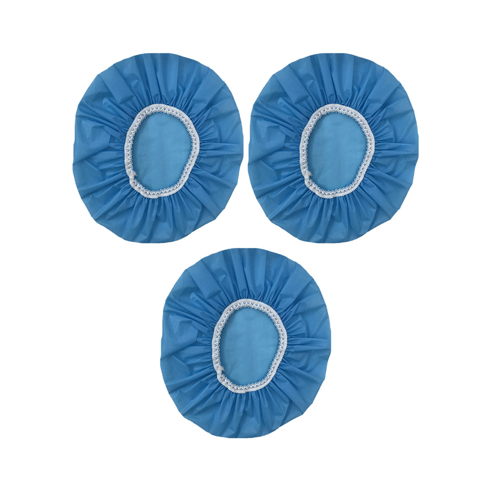 Torribaly 3Pcs Household Waterproof Shower Cap, Swimming Hotel Elastic Cap Hair