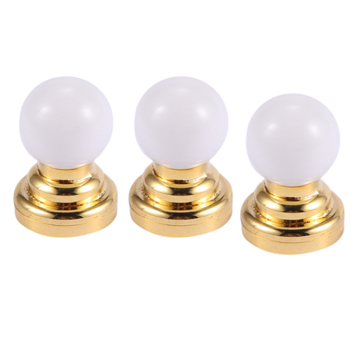 3X 1:12 Dolls House Miniature Globe White Ceiling LED Light Lighting L 1