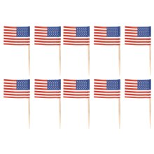 1000 Amerikaanse vlag tandenstokers feest cupcake decoratie sandwich mini F