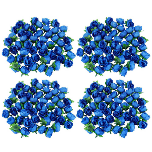 200 Artificial Roses, 3 cm Tall, Wedding Decoration, Navy Blue 1