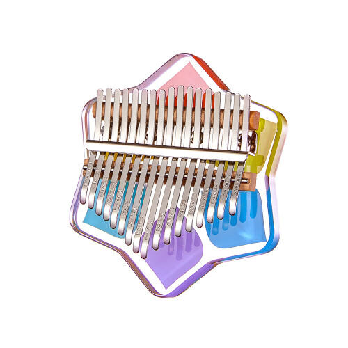Kalimba Mini 17 teclas, 12.8x12.2 cm hexagrama 2