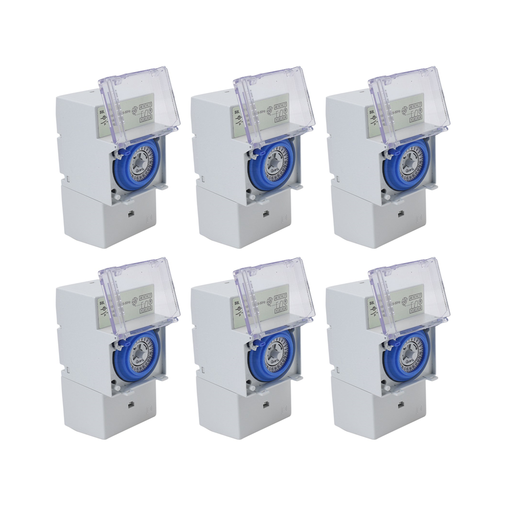 6X Sul181h Mechanical Timer 24 Hours Time Switch Relay Electrical Prog 4854049570521