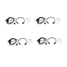 4X Throat Microphone Vibration Headset Earpiece for Two Way Radio Uv-5