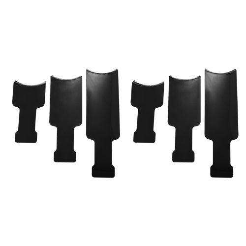 6Pcs Long Hair Highlighting Sectioning Board Barber Flat Top Paddle Co