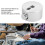 Aluminum Alloy Drum Cymbal Quick Release Cap 40mm Silver 4