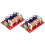 8 stuks 400W luidspreker crossover 2-weg audio-aanpassing tweeter bas luidspreker 4