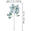 32Pcs Artificial Flocked Lambs Ear Leaves Stems Faux Lamb's Branches P 4