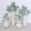 32Pcs Artificial Flocked Lambs Ear Leaves Stems Faux Lamb's Branches P 7
