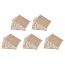 40Pcs Linen Table Mat Lace Placemat Set Natural Woven Tableware Weddin