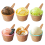 12Pcs Eis Schüssel Set Verschiedene Farbe Löffel Geschirr Kinder Warenkorb 9