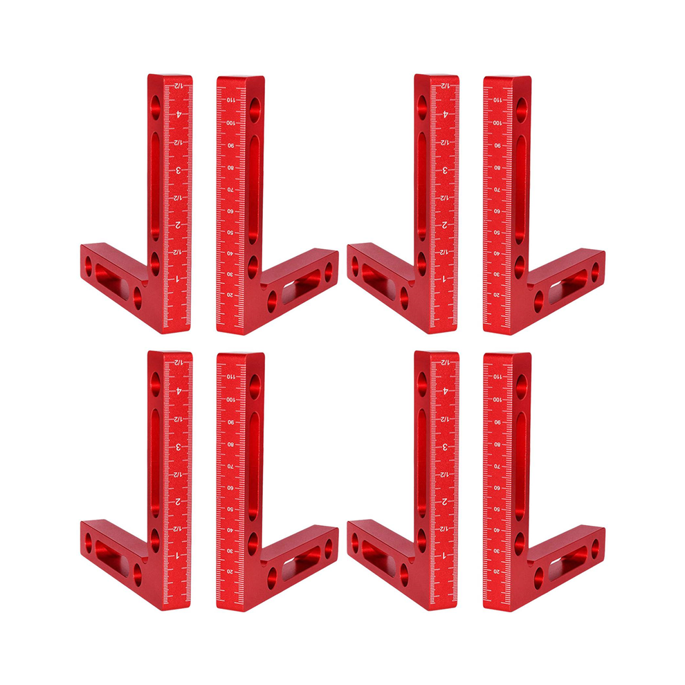 8 Pcs Aluminium Alloy 90 Degree Positioning Squares Right Angle Clamps 4854049572761