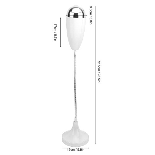 Windproof Floor Standing Ash Tray with Self-Cleaning Lid White Finish 1