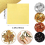 800Pcs Imitation Gold Silver Copper Foil Papers Leaf Flake Gilding She 10