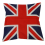 4x Britse vintage stijl Union Jack vlag kussensloop, kussensloop 4