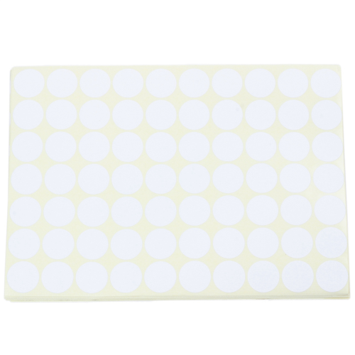 10X, 19mm Circles Round Code Stickers Self Adhesive Sticky Labels Whit 2