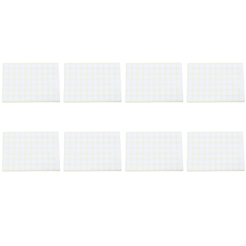 8X, 19mm Circles Round Code Stickers Self Adhesive Sticky Labels White 2
