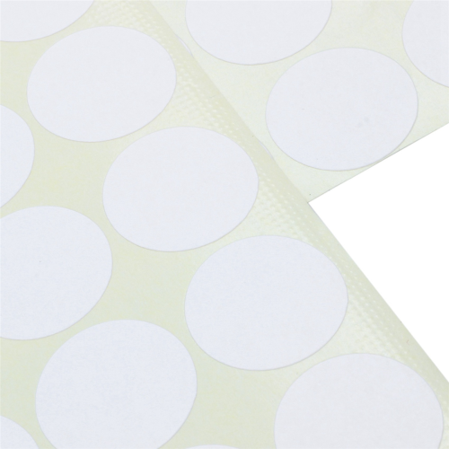 8X, 19mm Circles Round Code Stickers Self Adhesive Sticky Labels White 1