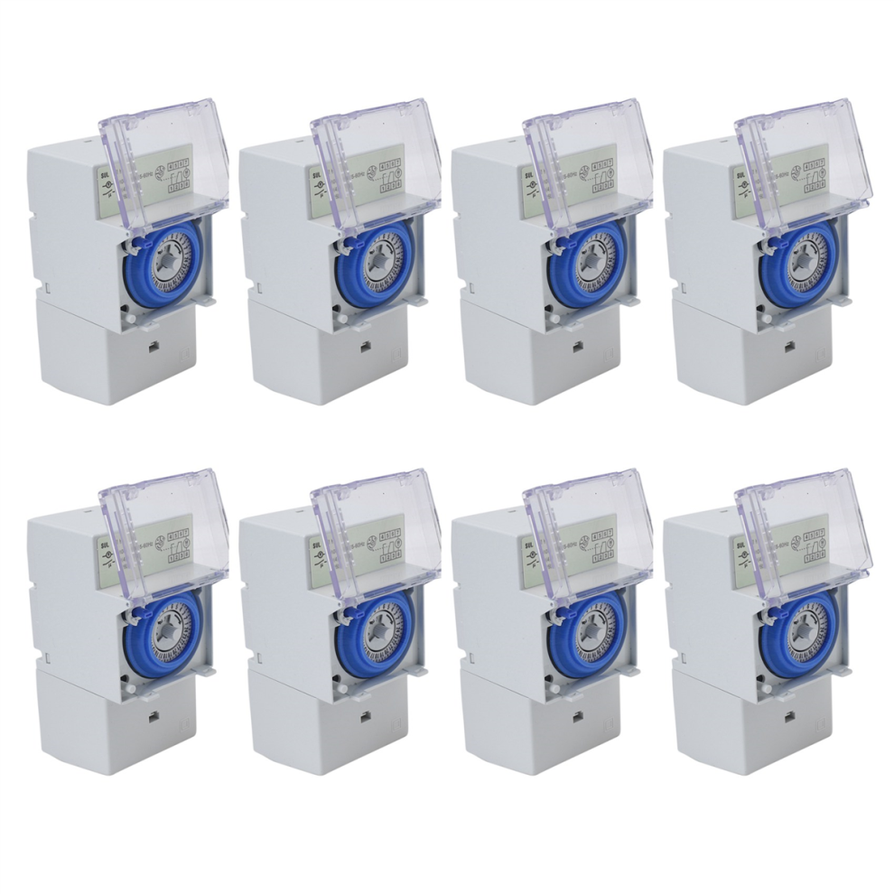 8X Sul181h Mechanical Timer 24 Hours Time Switch Relay Electrical Prog 4854049575762