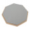 8-inch Rubber Silent Drum Practice Pad with 2 Pairs Drumsticks Grey 9