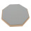 8-inch Rubber Silent Drum Practice Pad with 2 Pairs Drumsticks Grey 14