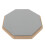 8-inch Rubber Silent Drum Practice Pad with 2 Pairs Drumsticks Grey 16