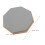 8-inch Rubber Silent Drum Practice Pad with 2 Pairs Drumsticks Grey 2