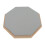 8-inch Rubber Silent Drum Practice Pad with 2 Pairs Drumsticks Grey 13