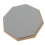 8-inch Rubber Silent Drum Practice Pad with 2 Pairs Drumsticks Grey 11