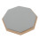 8-inch Rubber Silent Drum Practice Pad with 2 Pairs Drumsticks Grey 7