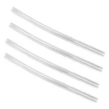 4x stoelmat van pvc, harde vloer, beschermkussen, transparant, oprolbaar