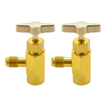 2pcs 1/4 Sae M14 Thread Adapter R-134A Automotive Air Conditioner Refr