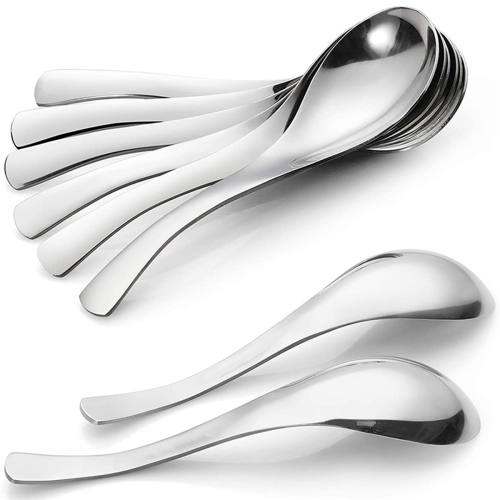 32 Pack Soup Spoons, Stainless Steel Thick Heavy-Weight Table Spoons 2